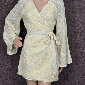 Tularosa Robin Wrap Dress Yellow XXS